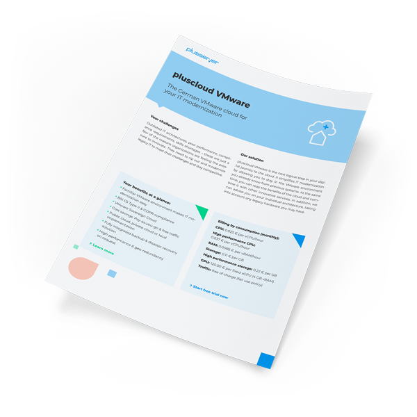 Datasheet: pluscloud VMware